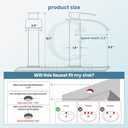 gotonovo Waterfall Tall Bathroom Faucet Single Handle Bathroom Faucets for Sink 1 Hole Stainless Steel Vessel Sink Faucet Modern Mixer Tap Wash Basin Faucet Without Pop Up Drain, Matte Black