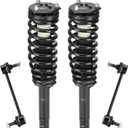 Front Strut Assembly & Sway Bar Links for 2010-2012 Ford Fusion 2.5L, 10-11 Mercury Milan, Shock Absorbers Replace 272596 4PCS