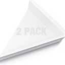 2 Pack Air Diverter (Triangle) for 2'x2' Ceiling Air Diffuser, Redirect Airflow from Vents, White