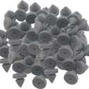 100 Pcs Rubber Door Silencer, Metal Door Anti Collision Silencer Heavy Duty Rubber Hinge Outlet Door Silencer 1/2 Inch Diameter for Metal Frame