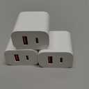 3 Pack Apple USB C Wall Charger,20W iPhone 17/16 Dual Port QC + PD 3.0 Power Adapter Double Fast Plug Charging Block for Apple iPhone 17/17 Pro/16/16 Pro/Pro Max/Plus/15/14/13/12/11/XS/XR/iPad,AirPods