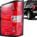 Tail Light Assembly Compatible with 2007-2013 Chevy Silverado 1500 2500HD 3500HD, Rear Taillight Brake Turn Signal with Bulbs, Replaces 25958482 25877454 (Left Driver Side)