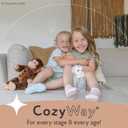 CozyWay Baby & Toddler Socks with Grippers Non Slip Ankle Grip Socks For Boys and Girls - Comfy Soft Cotton - 6 Pack (3-5T, Blue White Black)