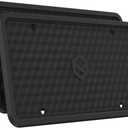 Rightcar Solutions Silicone License Plate Frames | The Original Premium Grade Silicone Car Plate Frame | Rust Proof, Rattle Proof, Weather Proof License Plate Holder (Black, 2 Pack)