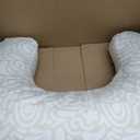 Boppy Nursing Pillow - Firm, Ergonomic U-Shaped Bottle and Breastfeeding Pillow with High Lift for Comfort and Support, Spacious Surface - Cream Retro Squiggles