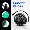 2 x Downhill 1 PC Gas Cap, Fuel Filler Port Leak-proof and Moisture-proof Fuel Tank Cap with Rubber Ring, Close Fit Original Replacement #5C0201550T 5Q0201550L, Compatible with Audi Model (Black)