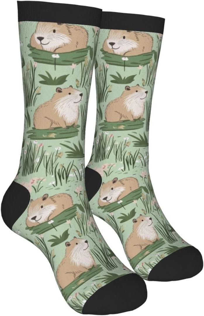 Alien Funny Socks Novelty Crew Socks For Women Men