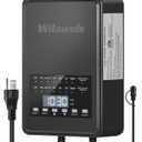 300W Low Voltage Landscape Transformer, 2 Zone Independent Control 120VAC to 12/14V AC Low Voltage Transformer, Landscape Lighting Transformer with Timer & Photocell Sensor ETL Listed D26LT06