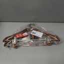 MAWA by Reston Lloyd, BodyForm Series with Strong Adjustable Clips,Non-Slip Metal Clothing Hanger for Suits, Dresses, & Shirts, 1.5 inch Wide Shoulder, Style 42/LK, Set of 5, Copper