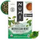Numi Organic Tea Moroccan Mint, 18 Count Box of Tea Bags, Herbal Teasan