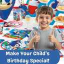 Unique Sonic Party Masks | 24 Count | Fun Birthday Party Favors and Decorations | Officially Licensed | includes Checklist