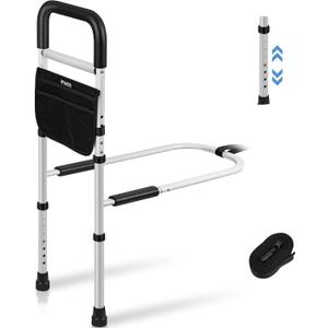 Panta Bed Rails for Elderly Adults Safety, Adjustable Bed Assist Rails for Seniors,Black, 12.4"W x 39.57"H