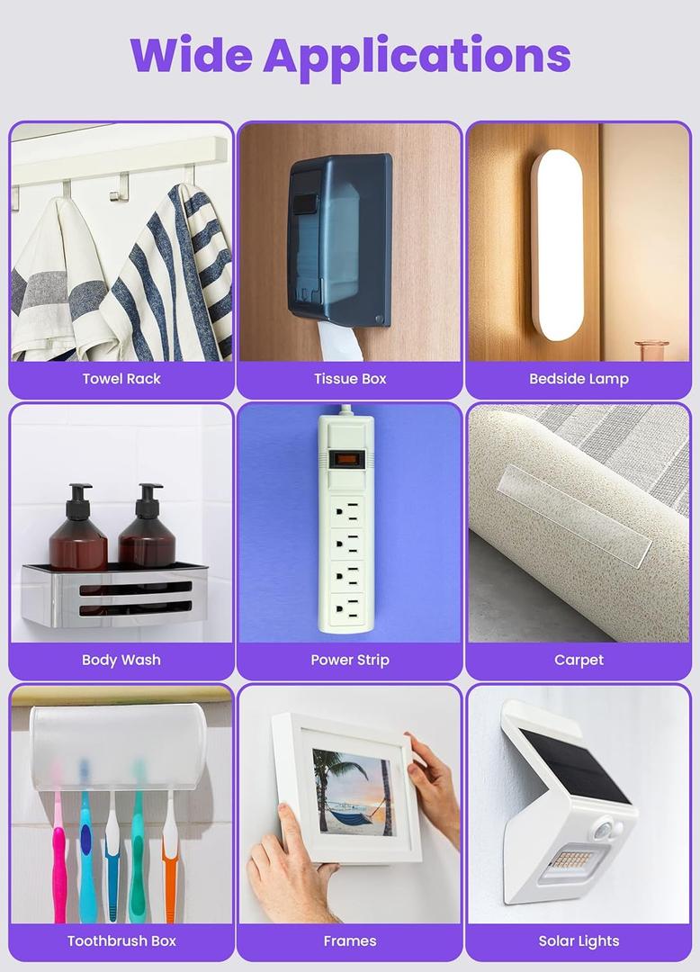 Double Sided Tape 60mm Wall Tape 9PCS