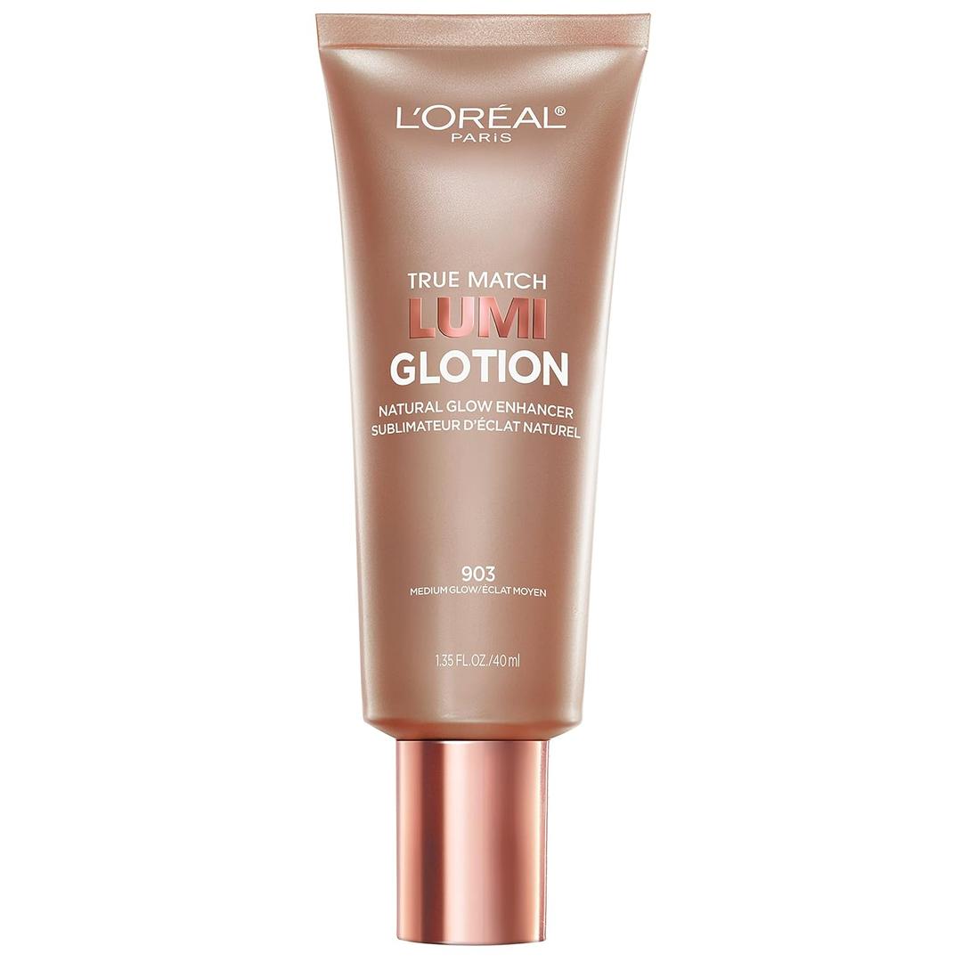 L'Oreal Paris Makeup True Match Lumi Glotion, Natural Glow Enhancer, Illuminator Highlighter, Bronzing Drops For a Sun-Kissed Glow, 903 Medium (1.35 Fl Oz (Pack of 1)