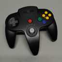 KIWITATA Wireless N64 Controller for Switch Games, 2.4GHZ Wireless N64 Remote Game Pad Joystick Controller Compatible with N64 Console, Switch/Switch Lite/Switch OLED, MAC, PC Windows 7,8,10,11 Black