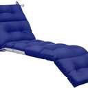 Kigley  Chaise Lounge Cushions 75 x 22 x 5 Inches Soft Lounge Chair Cushion Spring/Summer Seasonal Replacement for Outdoor Indoor Home Office (Dark Blue)
