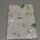 Vinyl Tablecloth with Flannel Backing - Waterproof, Oil-Proof, Easy to Clean -Plastic Table Cloth - Perfect for Dining Tables, Kitchen Tables, Parties (Beige Flowers, 5472 Inch Rectangular)