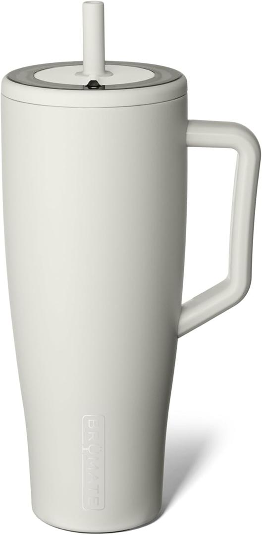 BrMate Era 40 oz Tumbler with Handle and Straw | 100% Leakproof Insulated Tumbler with Lid and Straw | Made of Stainless Steel | Cup Holder Friendly Base | 40oz (Dune)