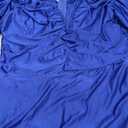 WOOSEA Women Sleeveless Deep V Neck Split Loose Sexy Plain Long Maxi Casual Dress (Large, Royal Blue)