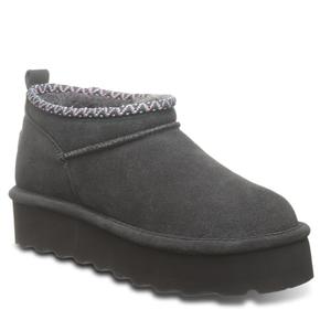 BEARPAW Women's Retro Super Shorty Deco Graphite Size 9 | Women's Ankle Boot | Slip On Boot | Comfortable Winter Boot
