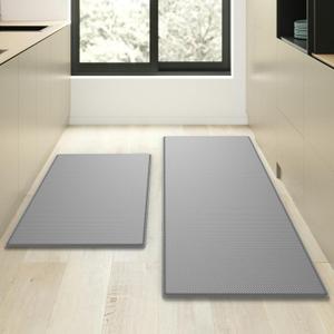Kitchen Mats for Floor, 2PCS Kitchen Rugs, Cushioned Anti-Fatigue Waterproof Non-Slip Kitchen Mats Set, Ergonomic Comfort Standing Mat for Kitchen, Floor, Home, Office 30" x 17", 60" x 17"Â Kitchen Mats for Floor, 2PCS Kitchen Rugs, Cushioned Anti-Fatigue Waterproof Non-Slip Kitchen Mats Set, Ergonomic Comfort Standing Mat for Kitchen, Floor, Home, Office 30" x 17", 60" x 17"Â