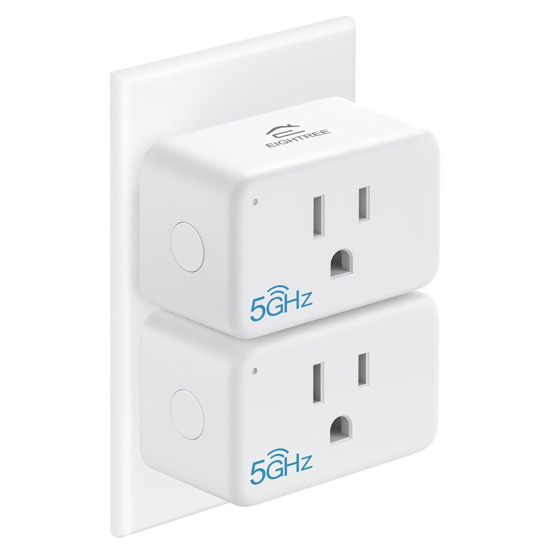 EIGHTREE Mini Smart Plug  -  ,  , Smart Plugs That Compatible with Alexa & Google Home & SmartThings, Remote Control, Timer