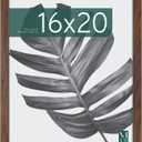 MCS Studio Gallery 16x20 Poster Frame Walnut Woodgrain, Vertical & Horizontal Wall Hanging Large Picture Frame for Photos, Posters & Art Prints (1-Pack)