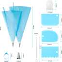 Piping Bags and Tips Set, Reusable Cake Decorating Kit