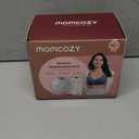 Momcozy M5 Smart APP Controlled Wearable Breast Pump, Hands-Free Wireless Electric Pump, 3 Modes 9 Suction Levels, BPA-Free, Portable Lightweight, 24mm Flange, 1-Pack Quill Gray