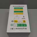 Heated Blanket Electric Throw, Soft Flannel Heating Blanket with 8 Hours Auto Off 10 Fast Heating Levels Machine Washable Sherpa Heated Blanket with Overheating Protection (Throw (50" x 60"), Gray)