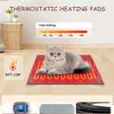 21" Large Size Heated Cat House for Outside & Indoor, Weatherproof Heated Shelter for Multiple Cats with Heating Pad Included16" D x 21" W x 17" H Green
