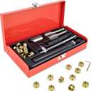Spark Plug Thread Repair Kit M14x1.25, 9.4mm&15mm Insert Qty 20, Thread Repair Kit with Storage Case