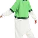 LABULA Unisex Adult Onesie Animal Pajamas Halloween Cosplay Sleepwear (Small, 97whitegreen)