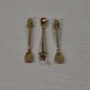 Gold Tulip/Rose Handle 12-Pcs Mini Coffee Spoons Set - 6" Stainless Steel for Espresso, Tea, Dessert - Ideal for Demitasse & Small Servings