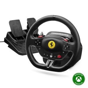 Thrustmaster T98 Racing Wheel and Pedal Set for Xbox Series X|S and PC Officially Licensed by Ferrari, Gaming Steering Wheel, Driving Wheel Set