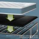 Bunkie Board 10MM, Folding Spring Box, Light and Thin, Breathable, Noise Minimizing, Moisture Resistant Bunkieboards,Bed Support Flat Noodles, 72x84'', California King