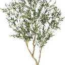 LYERSE Olive Trees Artificial Indoor - Faux Olive Tree 7ft with Large Olive Branches and Lifelike Fruits - Fake Olive Tree for Modern Home Office House Living Room Decor