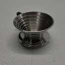 Carita Kalita Stainless Steel Coffee Dripper Wave Series - 2-4 People, 185S, Made in Japan, For 2-4 Cups