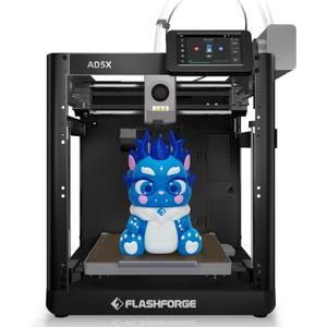 FLASHFORGE AD5X 3D Printer,Smart Multi-Color 3D Printer with IFS,Max 600mm/s High Speed 4 Colors Printing,Fully Auto Leveling,300C Direct Extruder,for PLA-CF,PETG-CF,Print Size 220x220x220mm