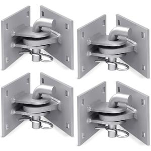 Dock Side Floating Dock Hinge Kit Heavy-Duty T Style Hardware Brackets 4x4 Inch, 4 Pack