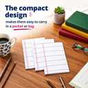 Eaasty 3 Pack Lined Note Pads 4x6 Inch, Self-Adhesive Lined Sticky Notes for Office, Study, Home Desk Organization and to-do Lists, 50 Sheets Per Pad