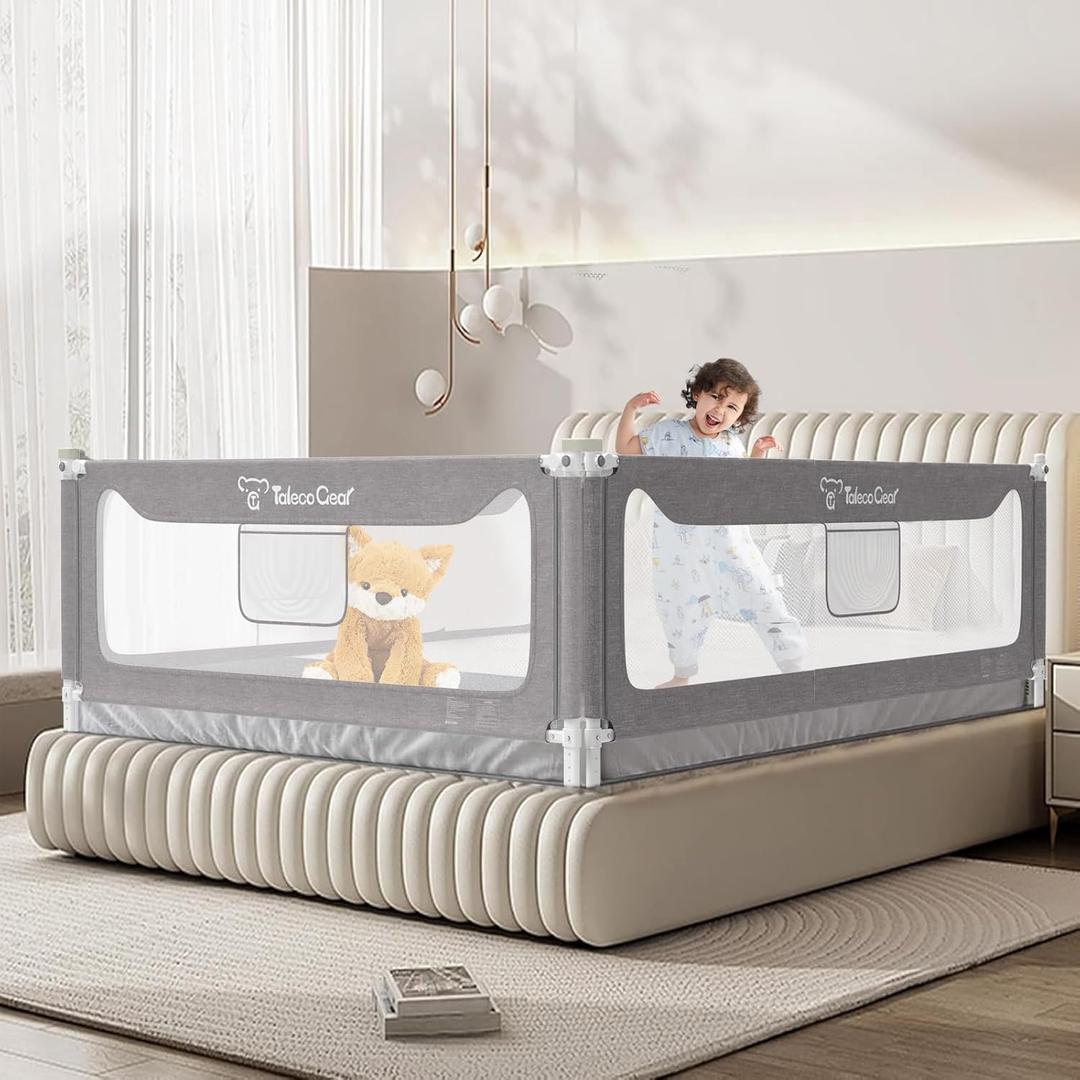 G TALECO GEAR Bed Rail for Toddlers, Stable Protective Bed Side Rails, Baby Bedrail Guard for Twin Full Queen & King Size Bed (74.8 Inch, 1 Piece) (74.8 Inch (1 side))
