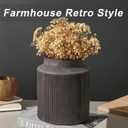 Farmhouse Vase for Home Decor, Vintage Rustic Terracotta Flower Vase Suitable for Home Decor, Living Room, Shelf, Dining Table. Large 7.2 * 9 in