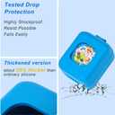 3 x MGZNMTY Silicone Case for Bitzee Magicals Interactive Toy Digital Pet and Case, Protective Skin Cover for New Bitsy Electronic Virtual Pet (Magic Blue)