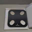 FitTrack Dara Smart BMI Digital Scale - Measure Weight and Body Fat - Most Accurate Bluetooth Glass Bathroom Scale (Black)