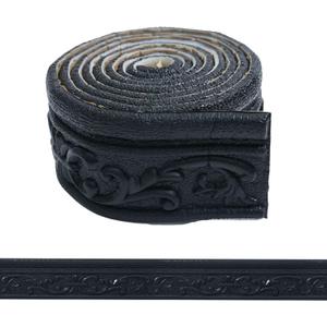 WADILE 90"x 3.1" Crown Molding Peel and Stick, Flexible Wallpaper Border Wall Trim Border, Self Adhesive Mirror Moulding Frame Lines, 3D Edging Foam Wallpaper Border Ceiling Baseboard, Brown