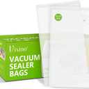 Vacuum Sealer Bags, 30 Reusable Vacuum Sealer Bags for Food, BPA-Free, Meal Prep and Sous Vide Cooking,Works for Handheld Sealer and Vac Sealer Machine with External Vacuum Systems (30 XL (12"x19"))