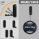 Dntorx Folding Coat Hooks, 4 Pcs Foldable Black Wall Hooks Heavy Duty Foldable Hook Bathroom Towel Hooks Robe Hooks Wall Mounted for Hanging Coat Towels Clothes Hat Bags Keys