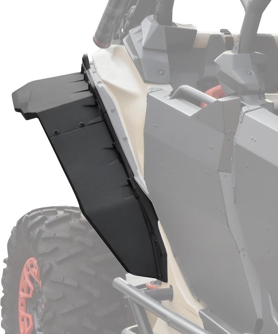 SAUTVS Wider Extended Fender Flares Kit for Can-Am X3, XXL Rear Mud Flaps Mud Guards Extension for Can Am Maverick X3 MAX All Models Accessories 2017-2025 (4PCS)