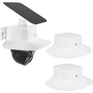 Camera Rain Cover Only Compatible with Eufy Security SoloCam S340,Sun Shade Rain Shield Outdoor Camera Cover,Protective Cover for Security Cameras,Anti Glare Case,Quick Installation,2 Pack